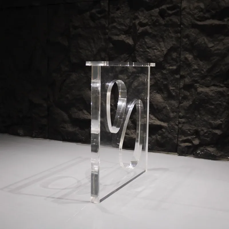Custom Acrylic Furniture Leg For Dining Living Restaurant Table Modern Clear Decor Plexiglass Furniture Sofa Chair Table Leg