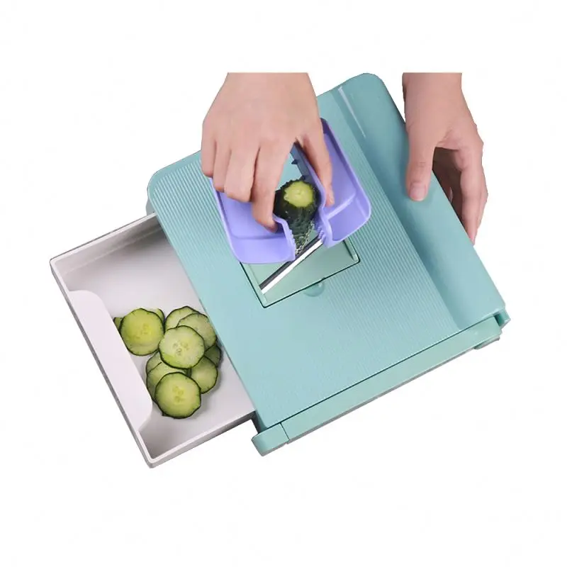 hot Selling Multiple functional French Fry Slicer  vegetable chopper with Blade Container