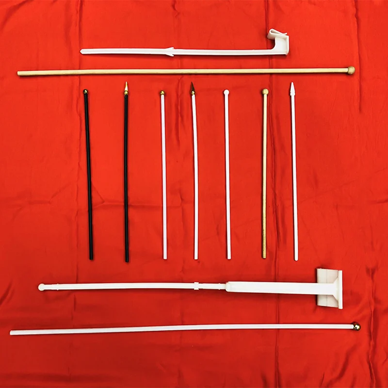 Customized   waving polyester flag paper double sides logo printed table flag hand flag