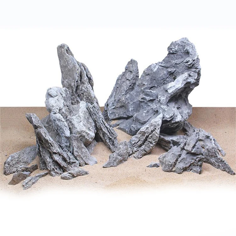 Natural Landscaping Decoration Matrix Blue Dragon Stone Natural Stone For Aquarium