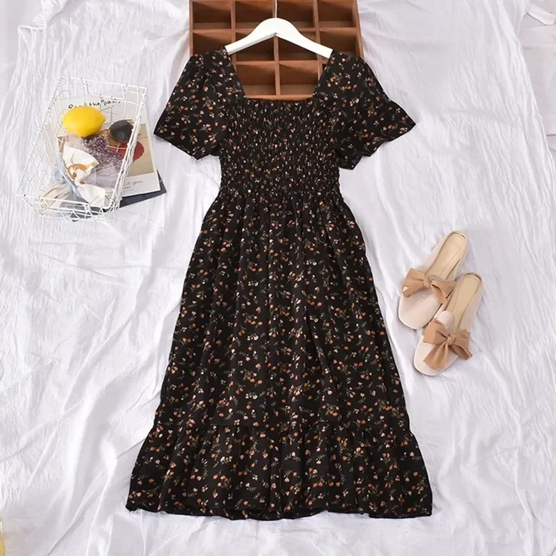 Custom Floral Print Elastic Mini Dress Print Full Natural Women Classy OEM Corset dresses Casual Long Dresses