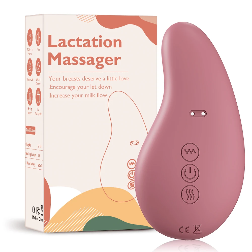 Mom Breast Support Lactation Massagers Heater Breast Massager Vibrator Lactation Massager for Breastfeeding