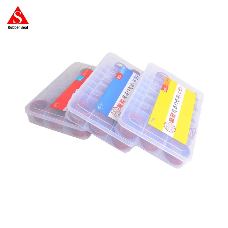 ASTM NBR rubber O-ring kits 30 size 382pcs excavator repair O ring box O-ring seal kit