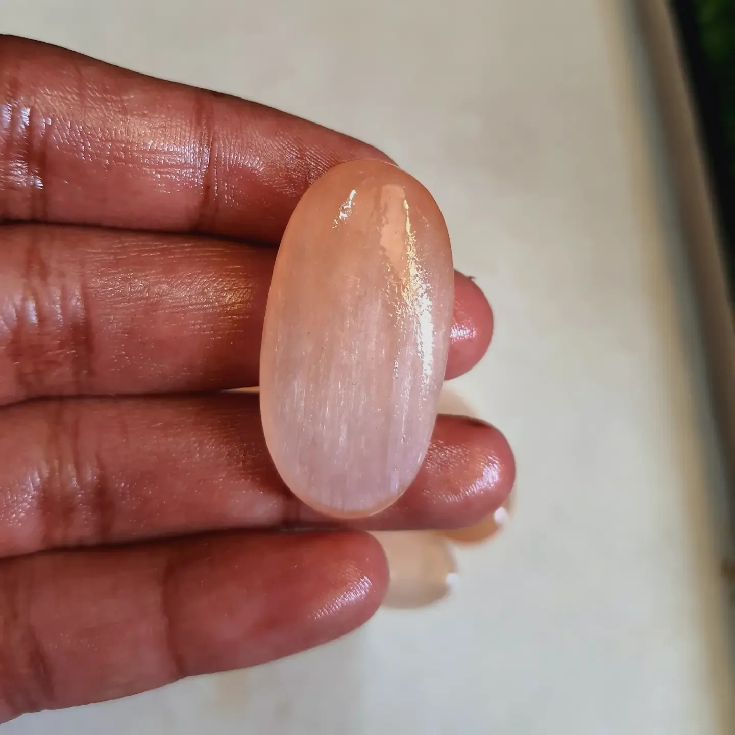 natural loose gemstones Orange selenite palmstone loose gemstone lot for sale