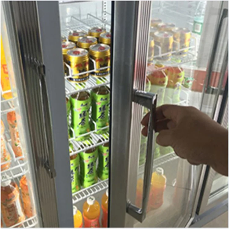 Best Selling  Supermarket 4 Doors Showcase Refrigerator for Beverage