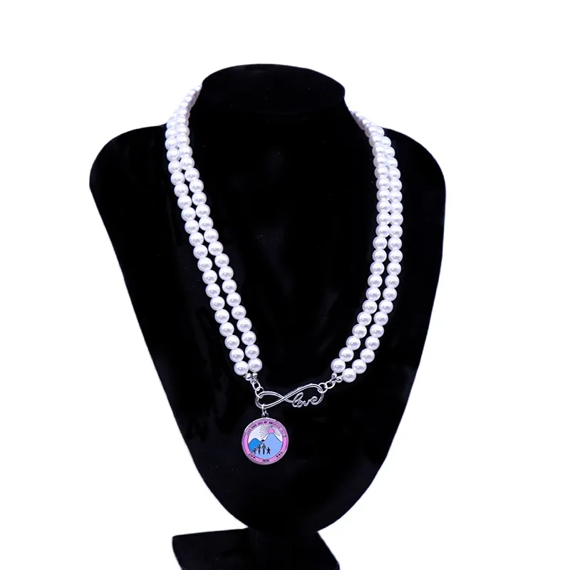 Latest Designs Circle Pendant Necklaces Mountain Family Souvenir JJ 1938 Infinity Love Jack And Jill Of America INC Necklace