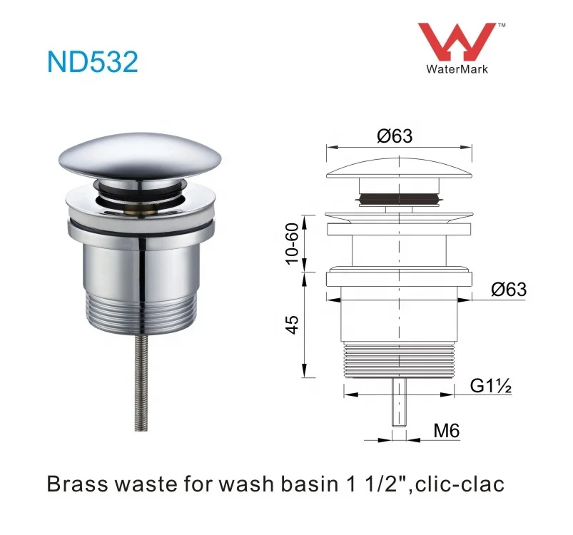 ND532 brass   pop up sink drain strainer bathroom wash basin drain pipe waste drainage wash basin drain pipe
