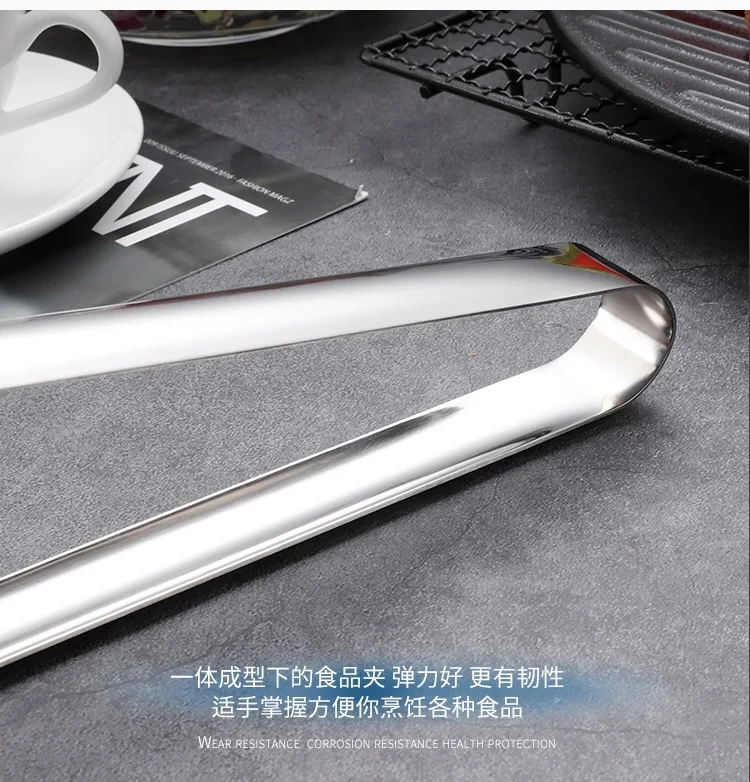 Wholesale 7/9/12 Inch Kitchen Buffet Party Catering Salad Cake Bread Serving Stainless Steel Tongs