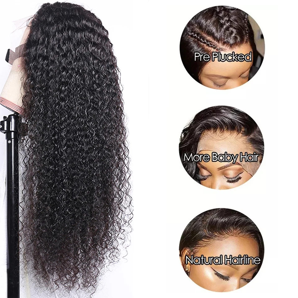 Blonde curly human hair baby 1b 30 colored curly two tone remy hair wig soft afro kinky curly hair black wigs