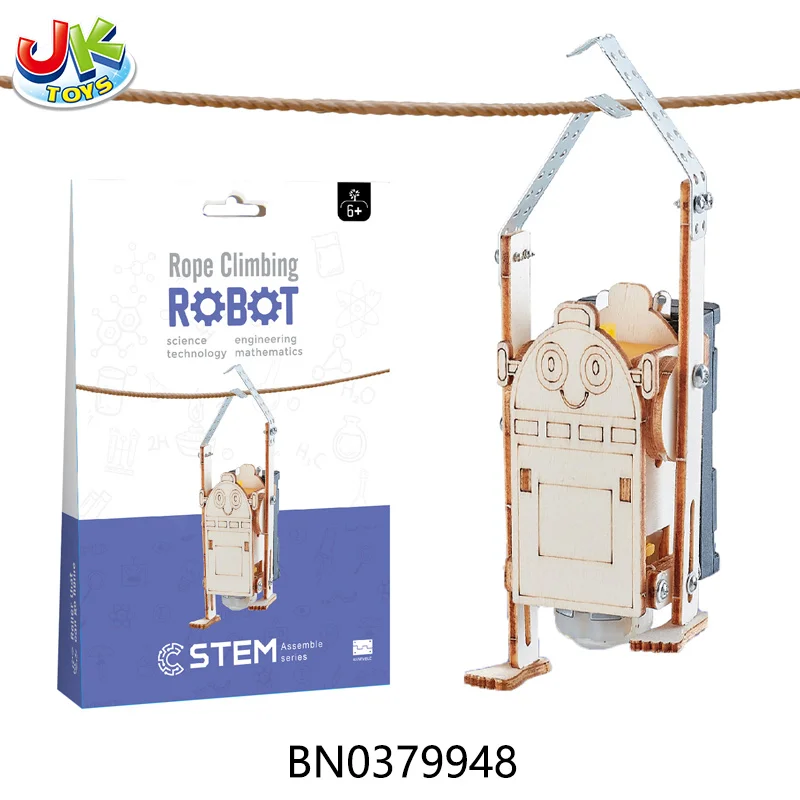 Newest 2Ch Diy Wood Excavator Kit Press Game Wooden Science Toy Stem Toys Educational for Kids