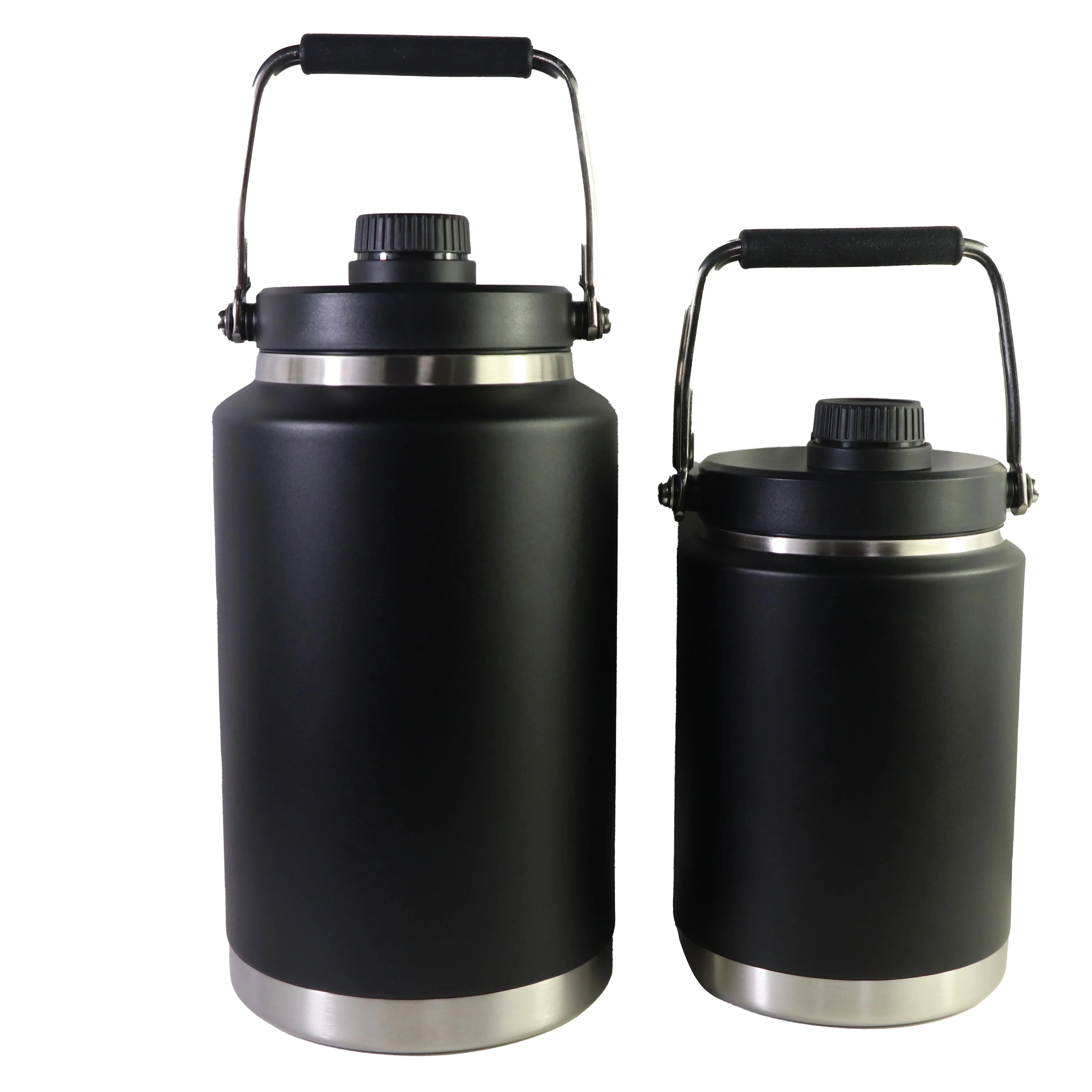 128 oz beer growler 1 Gallon flask Insulated Water Bottle Stainless Steel cooler ice bucket Vacuum Jug for Cold & Hot Drinks