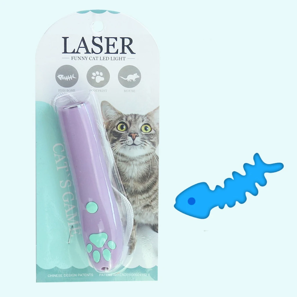 New Upgrade LED Laser Pen Pet Funny Toy Pointer Quality Interactive Cat Toys With Multiple Patterns Laser Funny Cat Stick