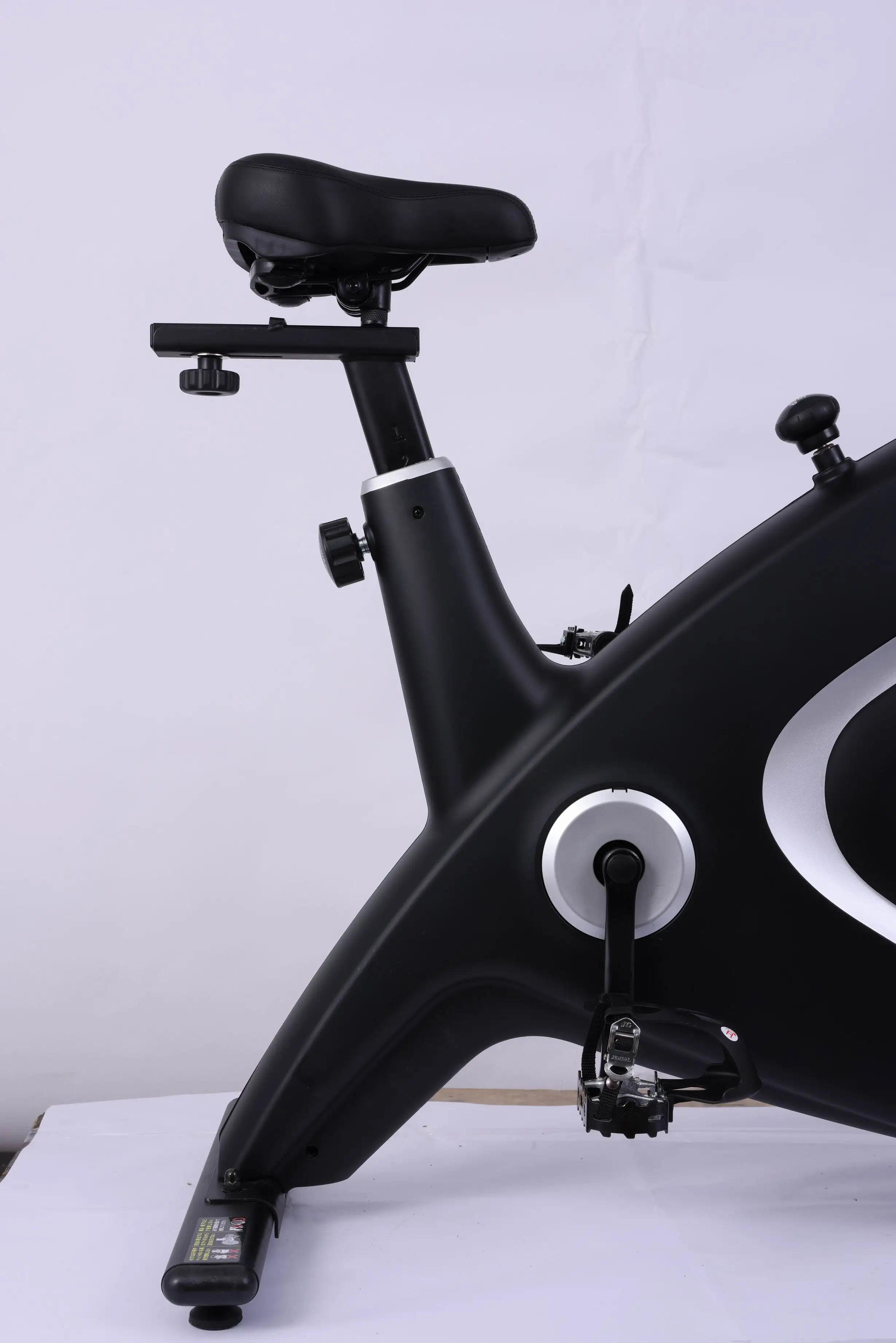 Slim Indoor Cycling Bike with Silent Magnetic Resistance, Hand Pulse and Tablet/Water Bottle Holder, Fitness Stationary Exercise