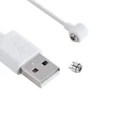 Angled Head Mini Type Circular Shape 4.0mm Diameter Miniature Pogo Pin 2 Pin Connector Wearable Device Magnetic Charging Cable