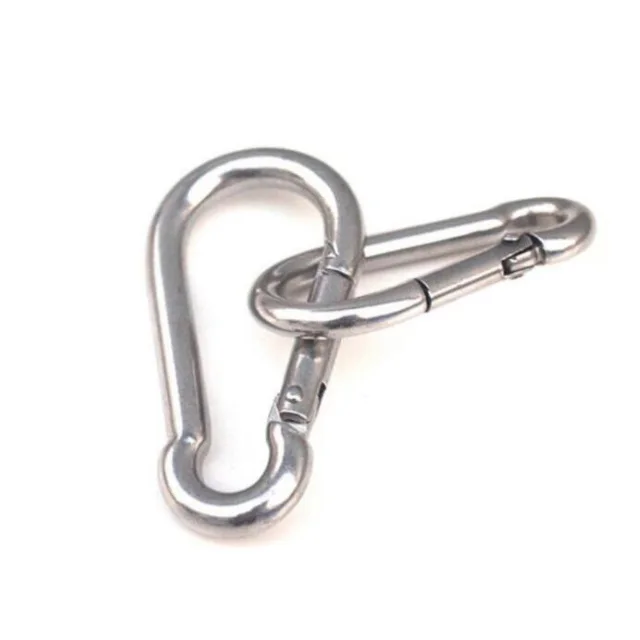 Heavy Duty ss 304 stainless steel M14 big size safety snap hook for climbing Spring Snap hook Clip Carabiner Metal Snap Hook