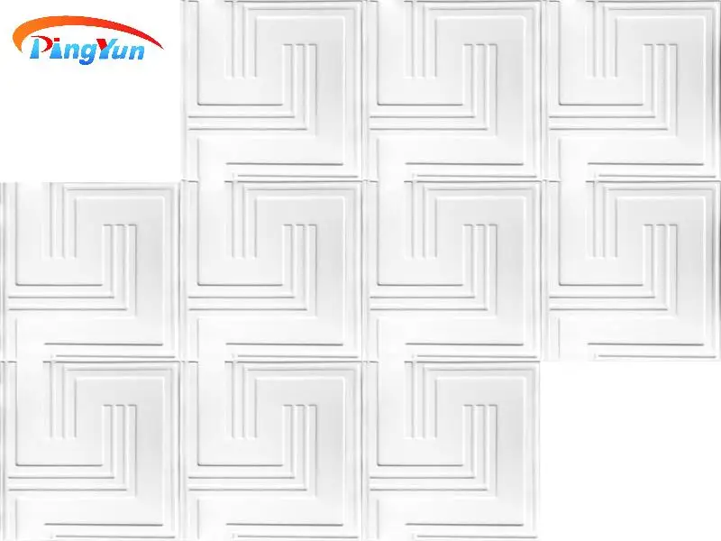 Wholesale Market Acoustic False Ceiling Gypsum Interior Fiber Ceiling Board 3D Modern Waterproof Kitchen Wallpaper