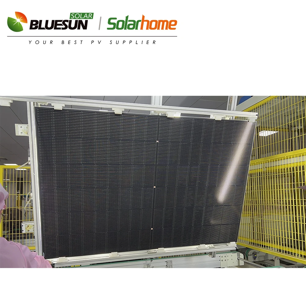 all black double glass bifacial 450 watt solar panels europe warehouse for home use