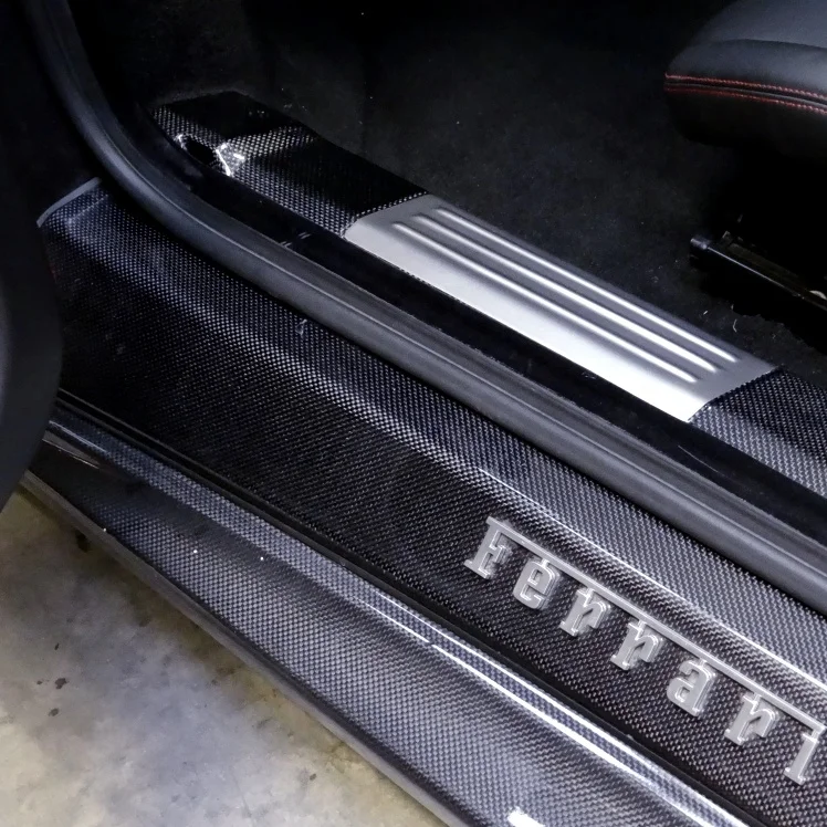 
Door Sills Step Plates Kick Panel Trim For Ferrari F430 