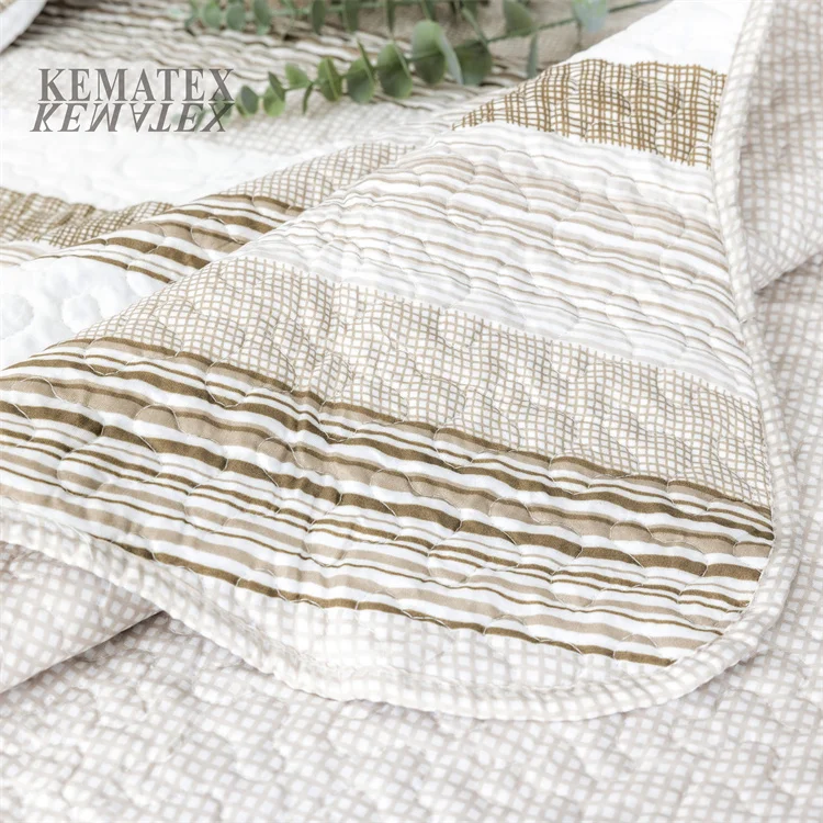  Modern design Breathable Washable Super Soft Cotton Embroidery polyester quilt comforter