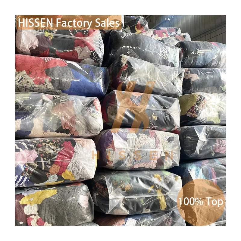 Hot Sale Recycled Wiping Cleaning Rags Industrial Recycled Textile Waste 100% Cotton Fabrics Lumpen Rags