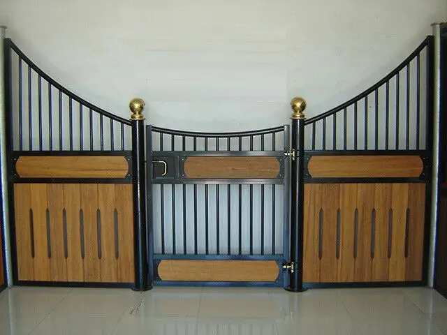 bamboo wood  wpc board horse stables horse front stall panel divider customized