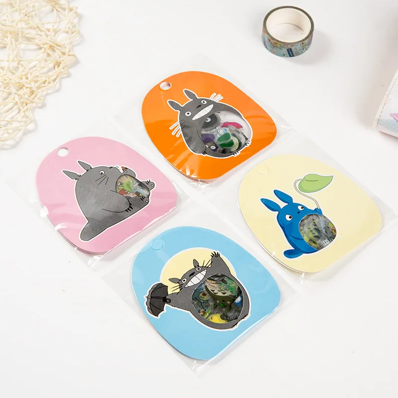 Kawaii My Neighbor Totoro DIY Clear Stickers Decorative Scrapbooking Diary Album Stick Label Decor PVC