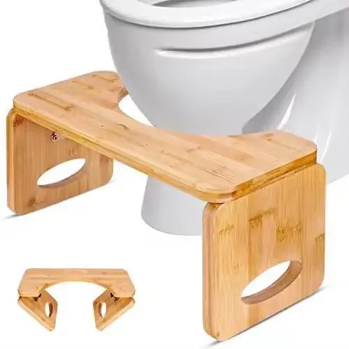 Toilet Stool Foldable Poop Stool for Bathroom