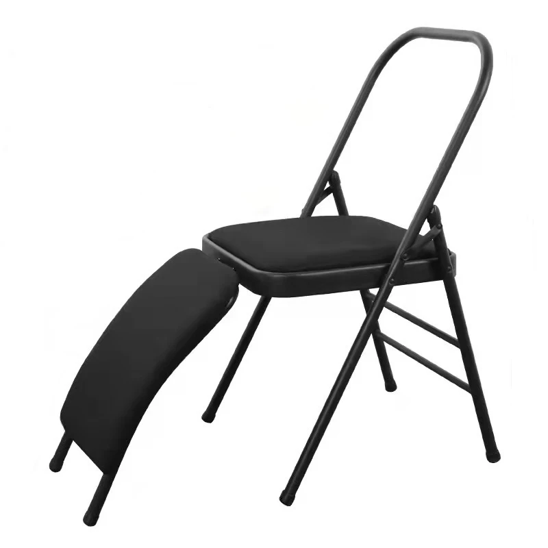 Sitting Wholesale Tall Backless Supplieryoga Leather Price Auxiliary Tool Folding Portable Cheap Metal Supplier Yoga Chair