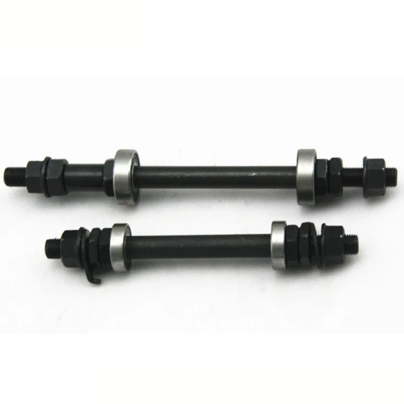 Bicycle bearing drum hubs shaft with screws, bearing solid shaft bike drum hubs