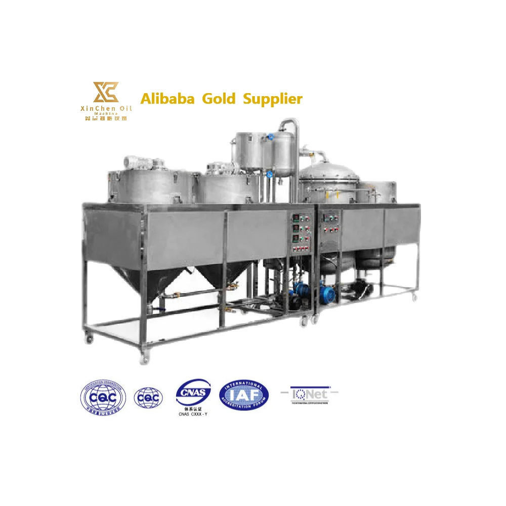 Small Edible Oil Refine Machine Mini Refining Crude Oil Refinery Machinery Equipment