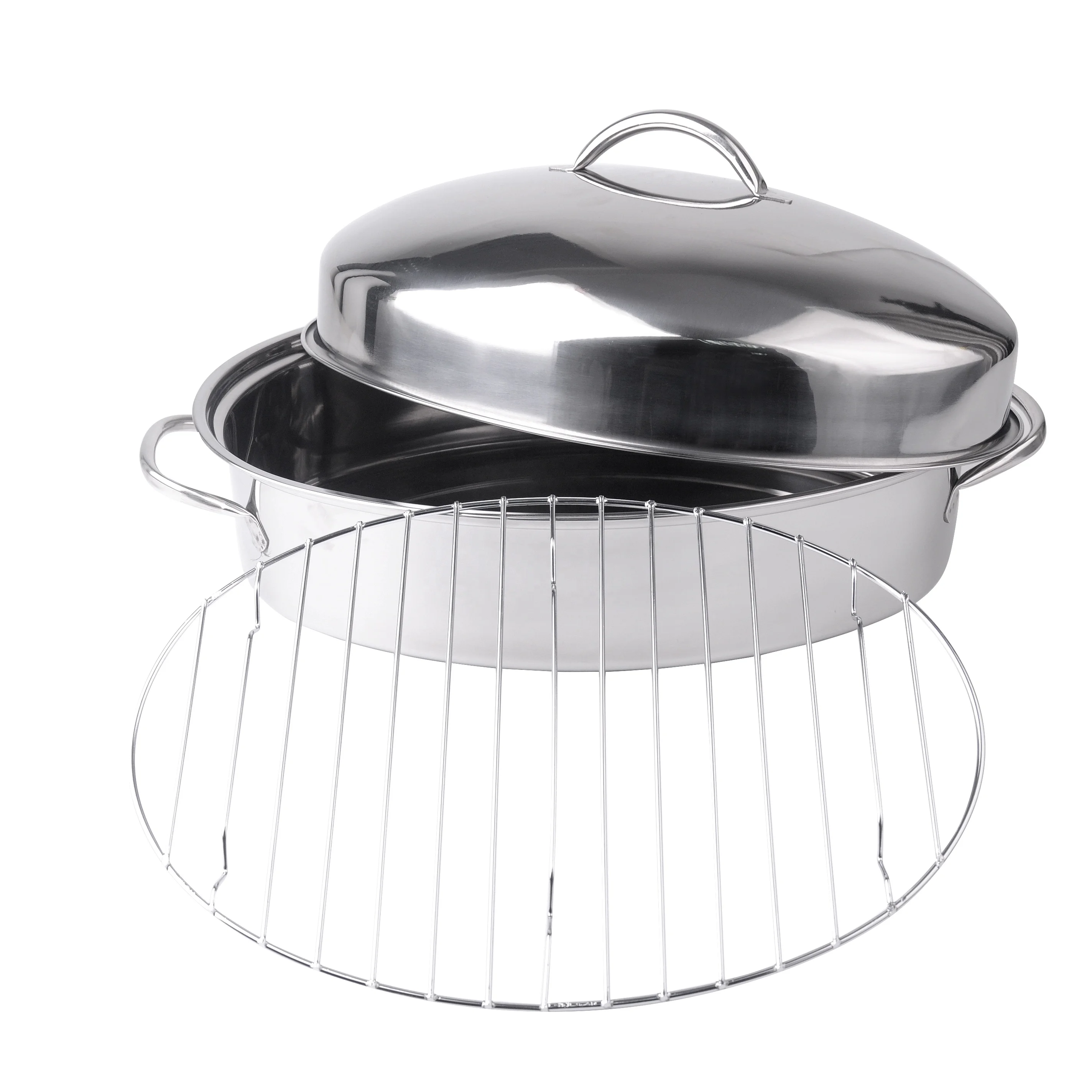 Chinese factory stainless steel cooking pot Sichuan casserole hot pot with cover