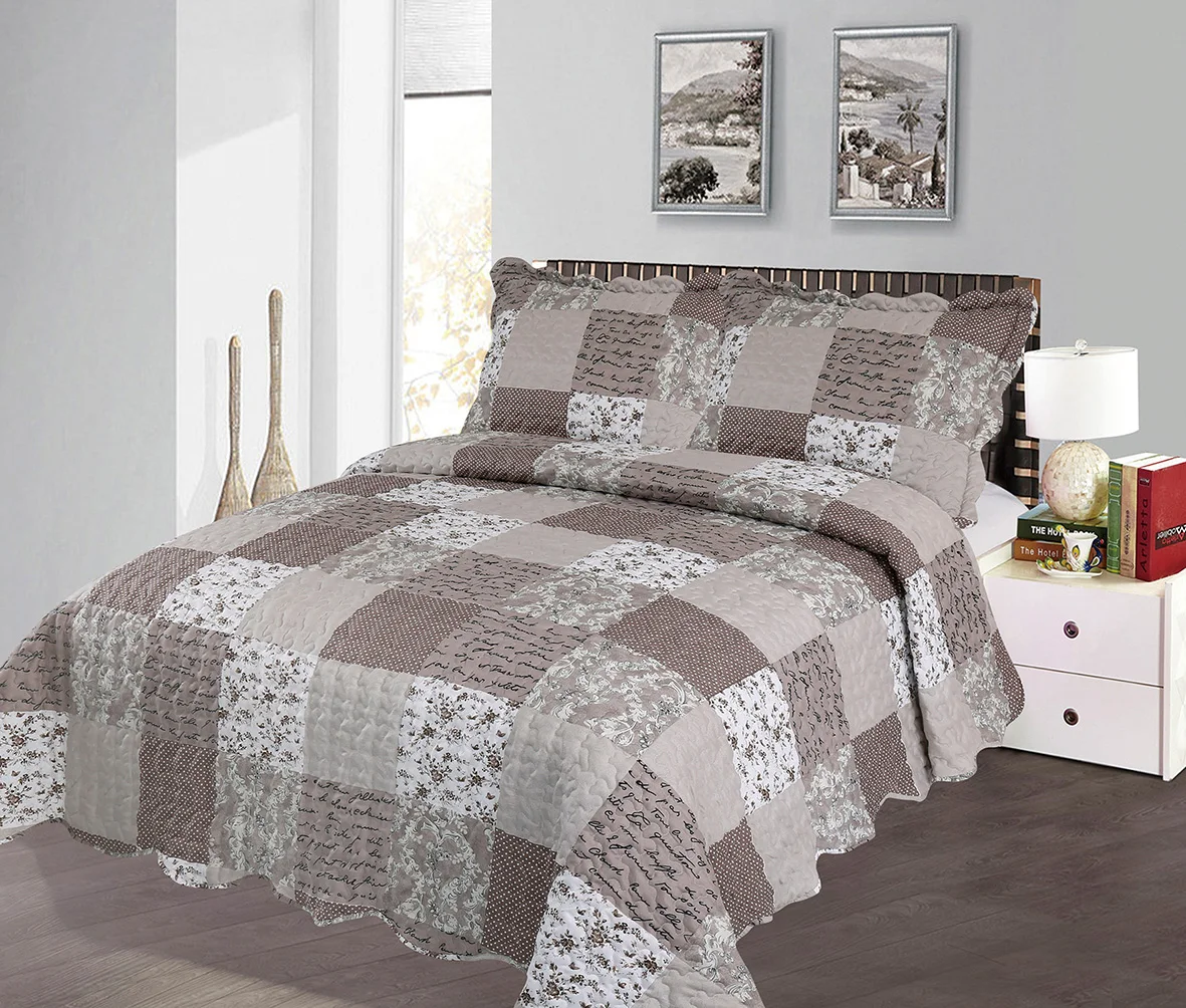 Luxury Hot Printed Quilted Summer Comforter Quilt Bedspreads Set Bed Cover Set 3 Pieces Quilt Set for Home
