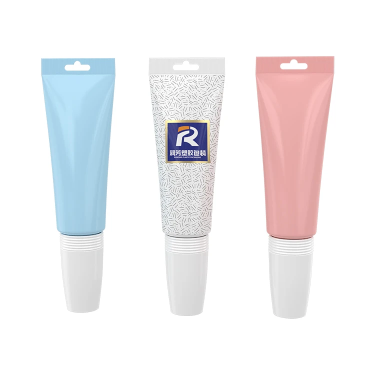 Sample free portable empty cosmetic tube lip gloss tube for skin care