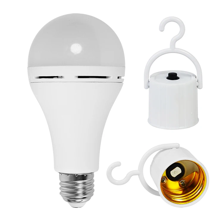 9 Watt Emergency Bulb Rechargeable Light B22 E27 Battery Operated LED Light Bulb For Home Outdoor