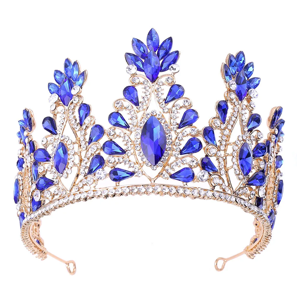  Cheerfeel HP543 crown women girls rhinestone hair accessories pageant red wedding bridal