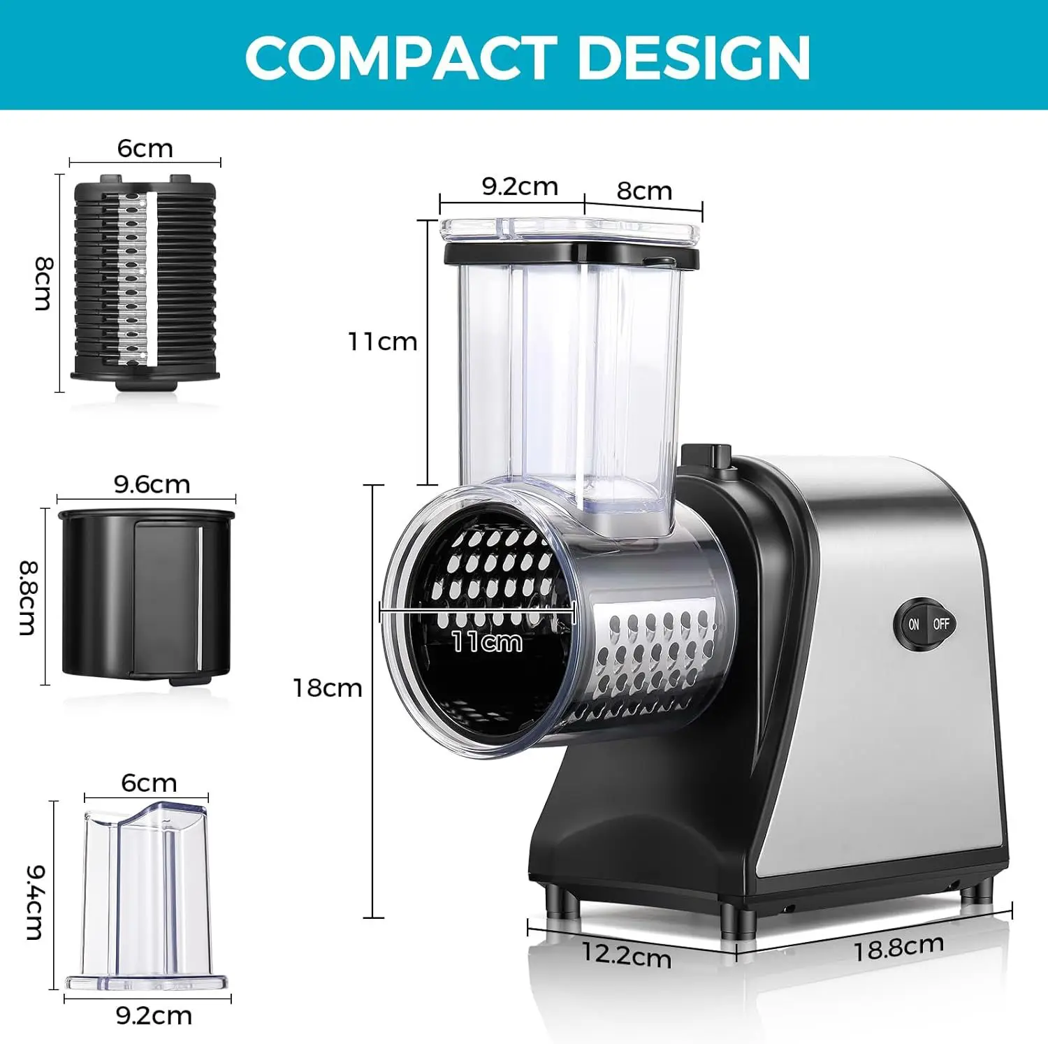 Healthy Living Salad Maker 250W Vegetable and Fruit Processing Machine Suitable for Kitchen and Home Use