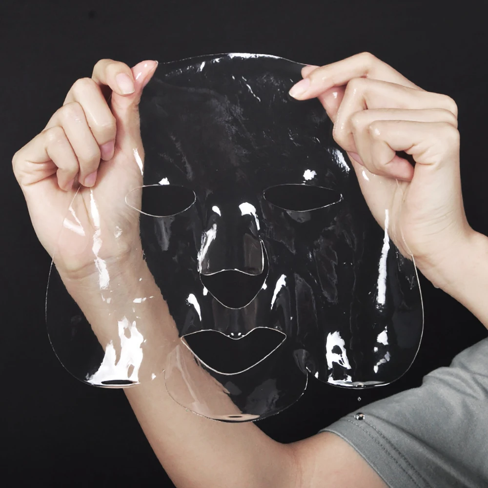 Collagen Skin Care Gel Sheet Mask Face Sheets Mask Mascarillasl Moisturizing Hydrating Transparent Whitening Facial Mask