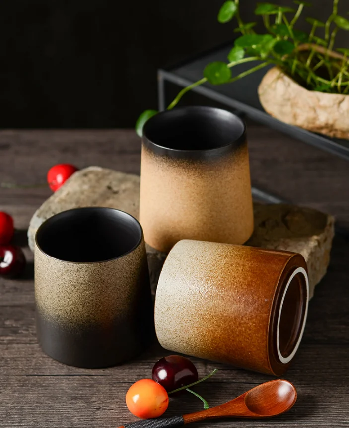 Ceramic Cup Handmade 350ml Earthenware Coffee Mug Ceramic Coffee Cup