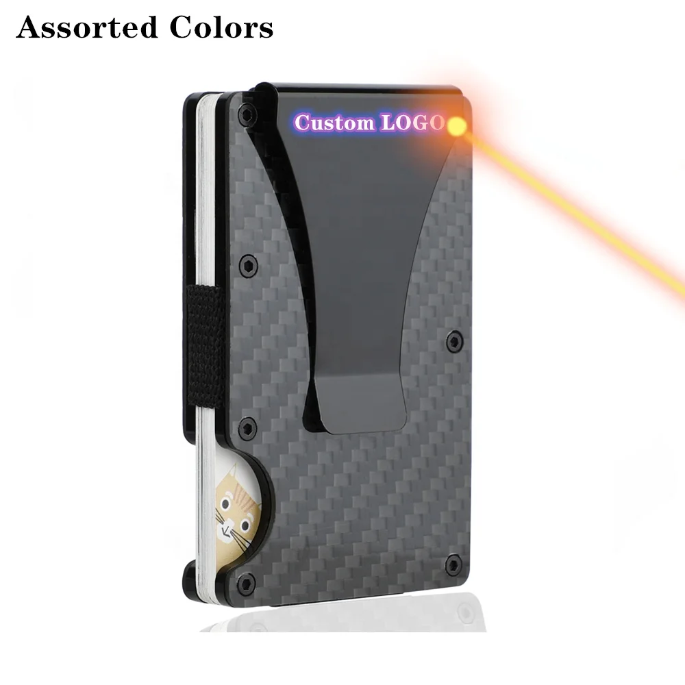 
Ультратонкий кошелек из углеродного волокна с металлическим зажимом для визиток может вместить несколько дебетовых и кредитных карт 