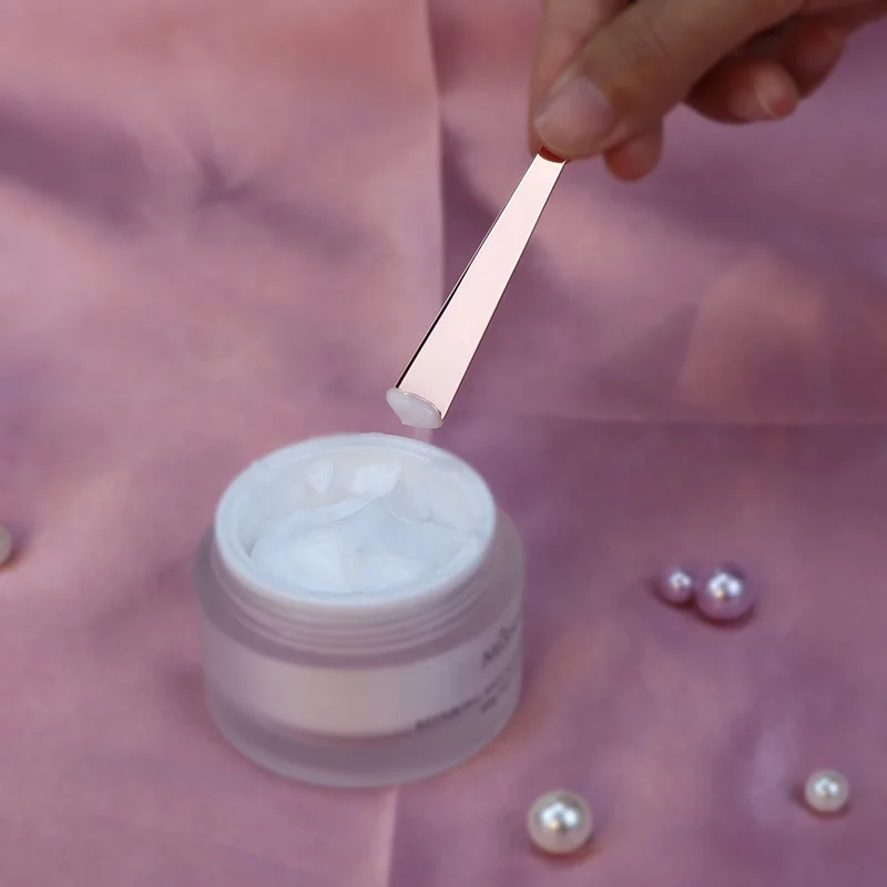 Розовый Золотой металлический роскошный крем для глаз Косметическая лопатка