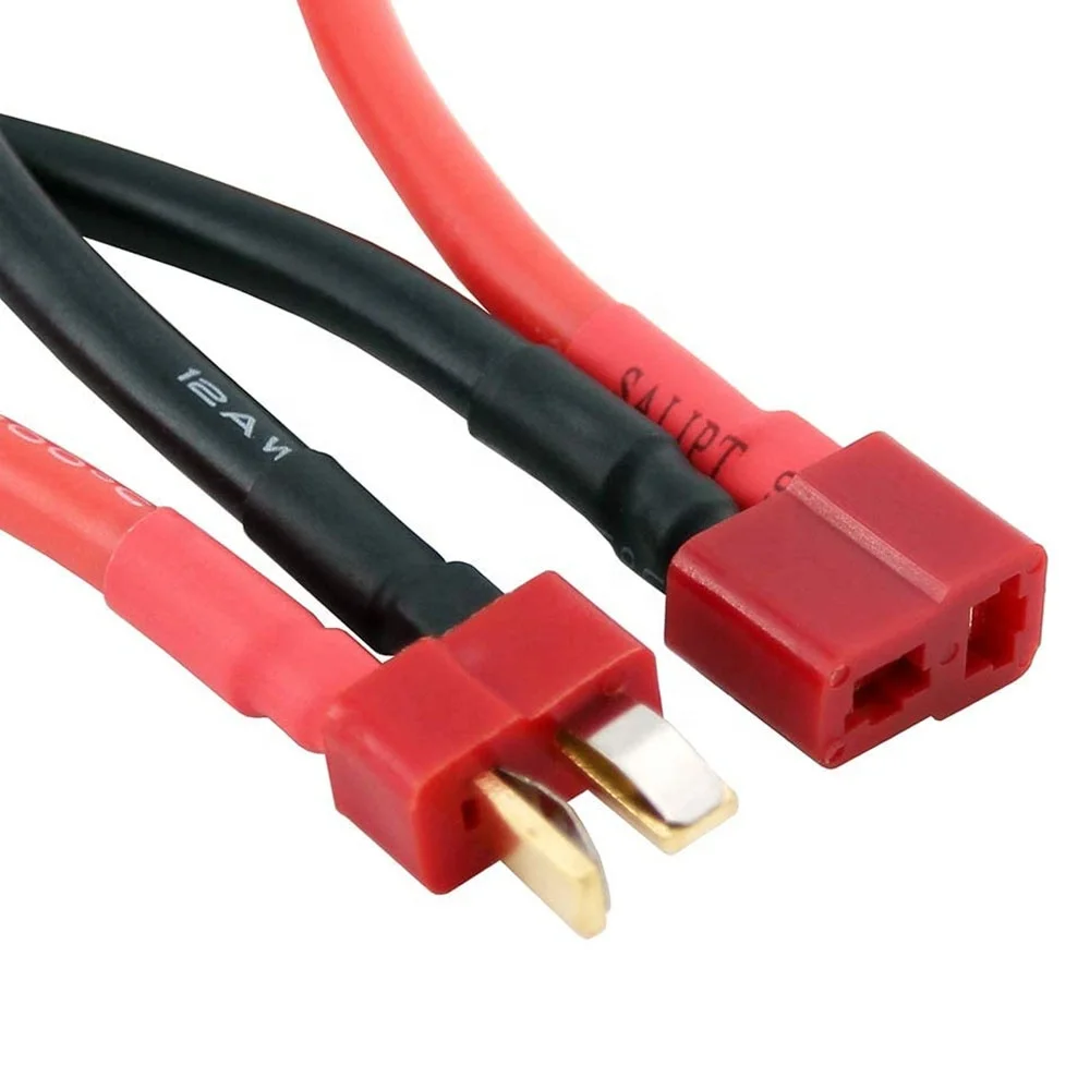 Deans T Plug Connector Series Leads With 12AWG 100mm Silicone Wire Cable For RC Parts Lipo Battery