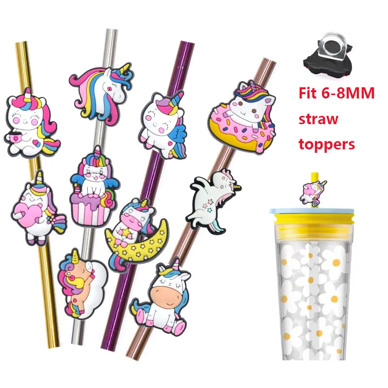 Soft pvc addams family straw topper new customized wednesday straw toppers wednesday addams straw topper