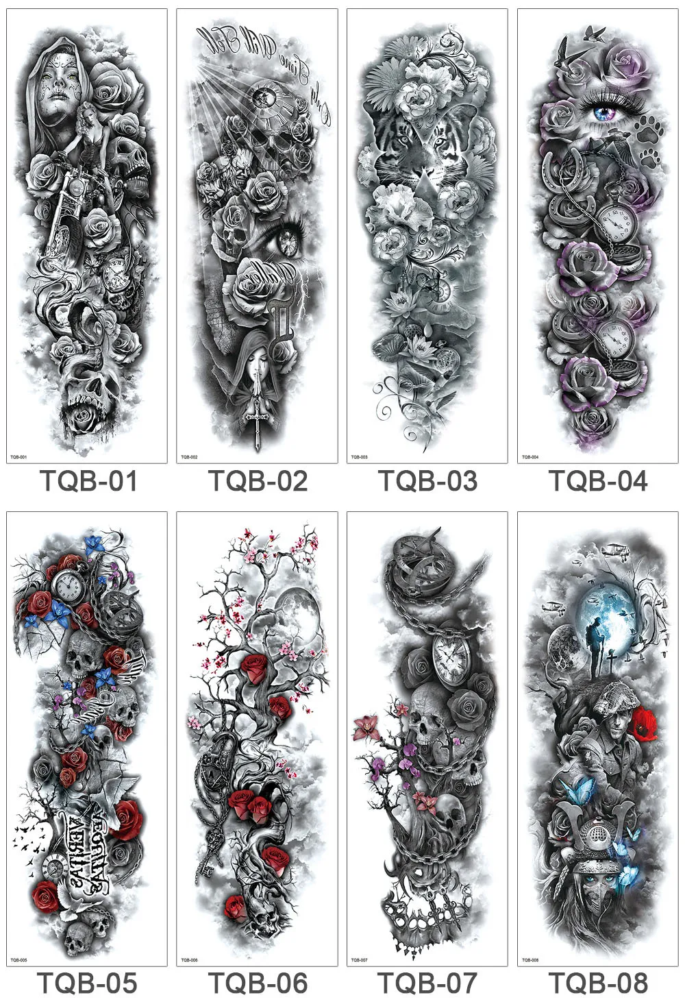 Hot Sale Cheap Price Eco-friendly Full Arm Larger Temporary Tattoo Sticker For Men and Women