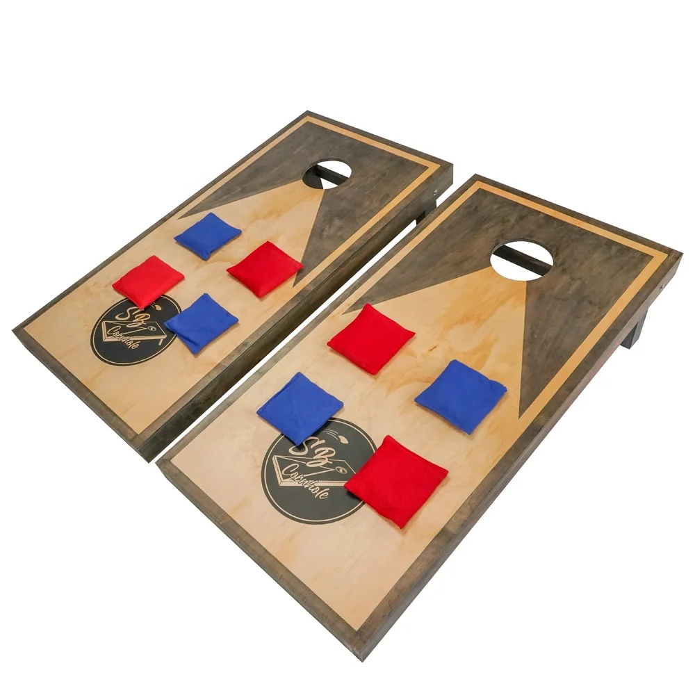 Premium 48*24' Bean Bag Toss Stained Cornhole Game