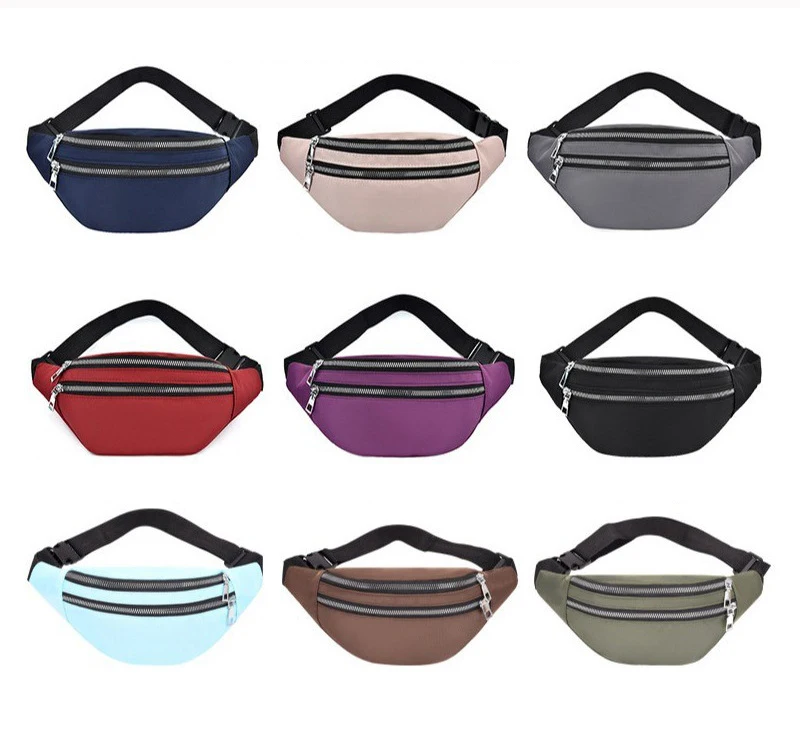 2024 New Hot Sports Fanny Pack Waterproof Cell Phone Korean Version Fashion Portable Large Capacity Waist Bag