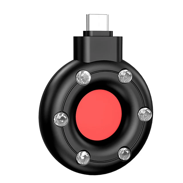 Portable Camera Detector Mobile Phone USB IR Alarm for Outdoor Travel Hotel Rental Anti Candid Camera Finder Led Light