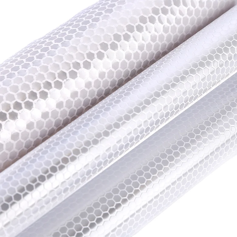 Honeycomb Printable PVC Non-adhesive Reflective Sheeting For Advertising