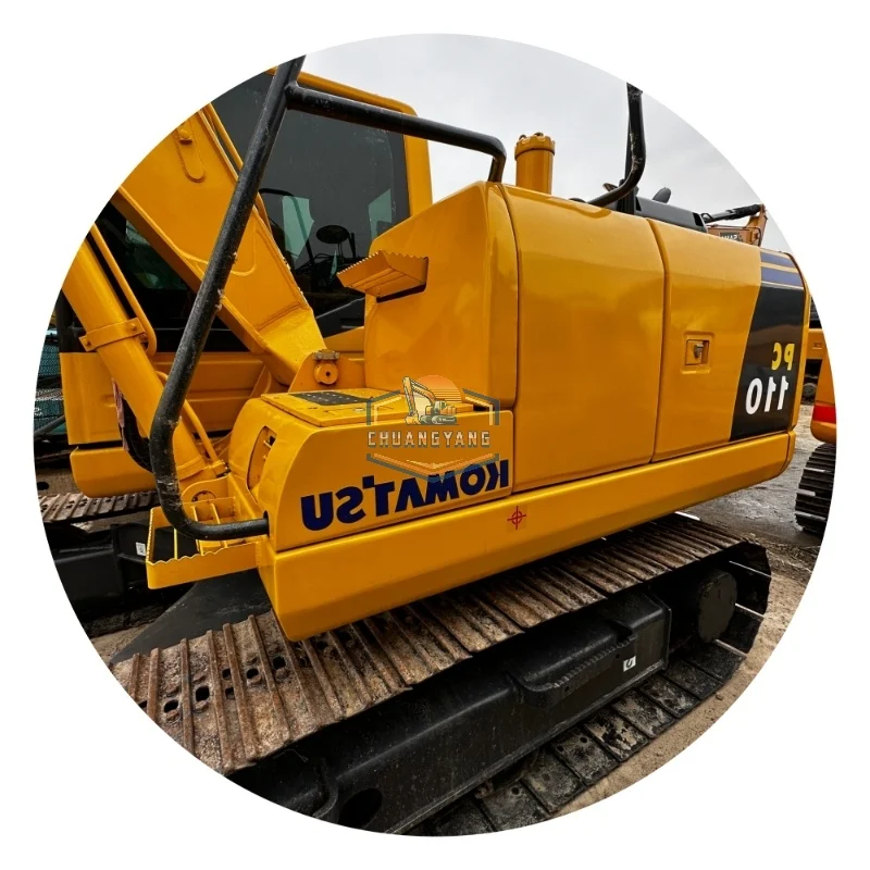 Hot Sale Original Komatsu PC110-8 Excavator 11 Ton Japan Stable Performance Low Working Hours Low Price Featuring Kubota Bearing