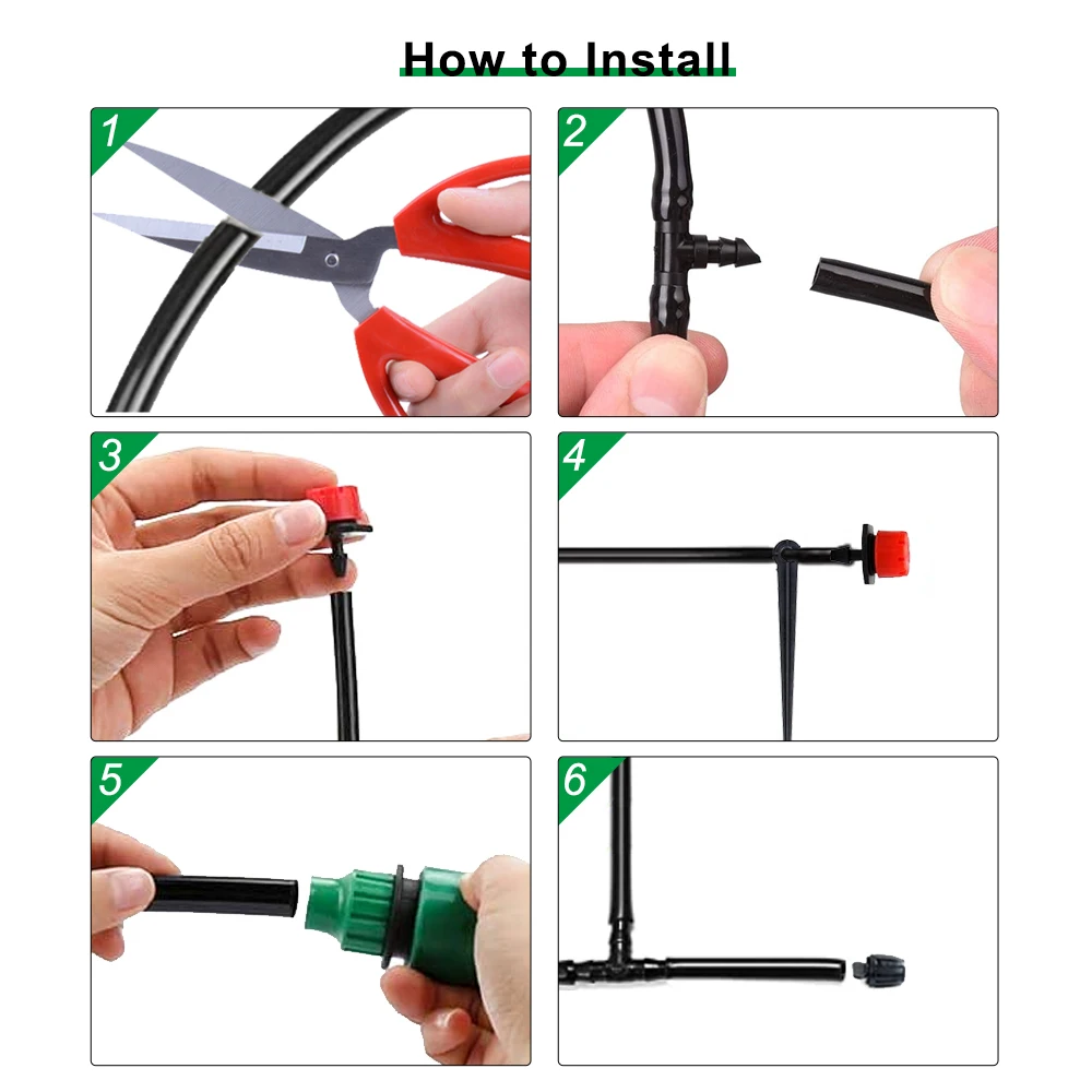 China Popular 10M Drip Automatic Watering Control Garden  Battery mist irrigation system