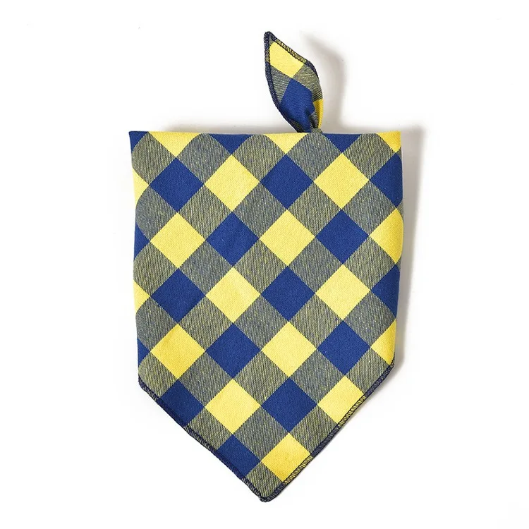 Private Logo Christmas Dog Scarf Bandana Cotton Pet Dog Cat Bandanas Bib for Puppy Dogs Cats